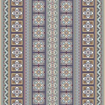 Abstract ethnic stripe pattern, vector background 스톡 일러스트
