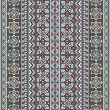 Abstract ethnic stripe pattern, vector background Ilustração Stock