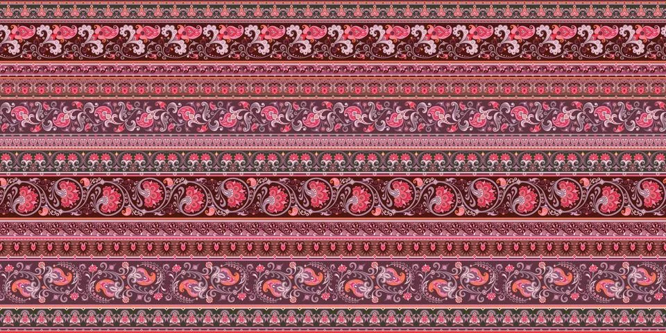 Abstract ethnic stripe pattern, vector background イラスト素材