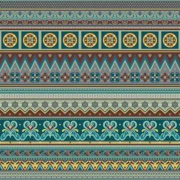 Abstract ethnic stripe pattern, vector background 스톡 일러스트