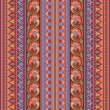 Abstract ethnic stripe pattern, vector background Ilustração Stock