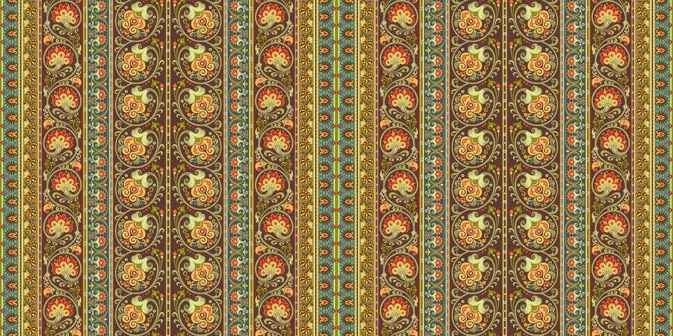 Abstract ethnic stripe pattern, vector background Stock Illustration