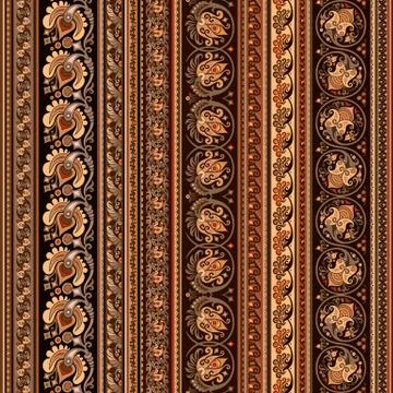 Abstract ethnic stripe pattern, vector background 스톡 일러스트