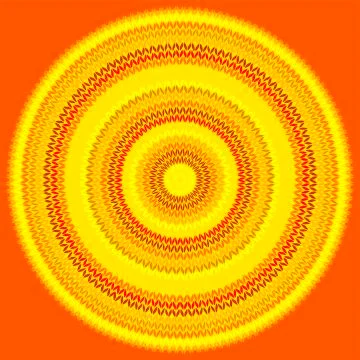 Abstract Ethnic Style Circle Simple Color Stock Illustration