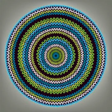 Abstract Ethnic Style Circle Simple Color Background Stock Illustration