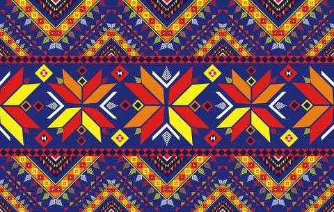 Abstract ethnic tribal native american pattern wallpaper Stock Illustration