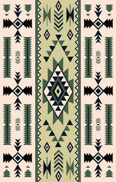 Abstract ethnic tribal native pattern wallpaper Stock Illustration