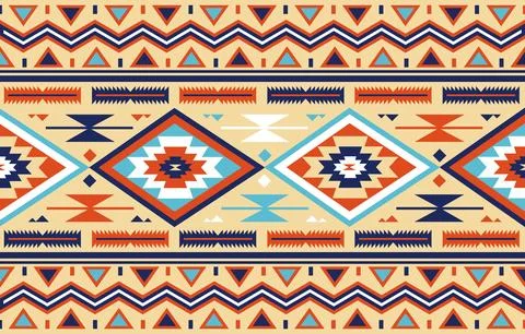Abstract ethnic tribal native pattern wallpaper Stock Illustration