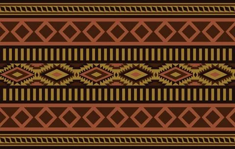 Abstract ethnic tribal native pattern wallpaper Stock Illustration