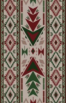 Abstract ethnic tribal native pattern wallpaper Stock Illustration