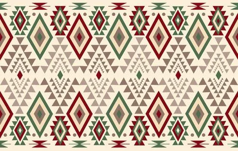 Abstract ethnic tribal native pattern wallpaper Stock Illustration
