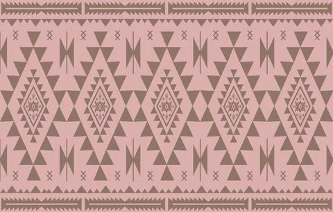 Abstract ethnic tribal native pattern wallpaper Illustrazione stock