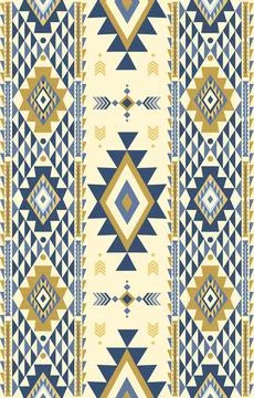 Abstract ethnic tribal native pattern wallpaper Stock Illustration