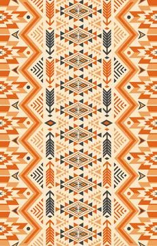 Abstract ethnic tribal native pattern wallpaper Stock Illustration