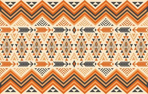 Abstract ethnic tribal native pattern wallpaper Stock Illustration