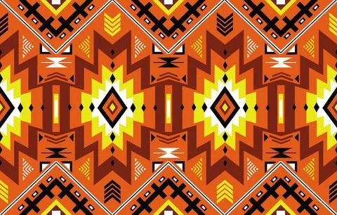 Abstract ethnic tribal native pattern wallpaper Stock Illustration