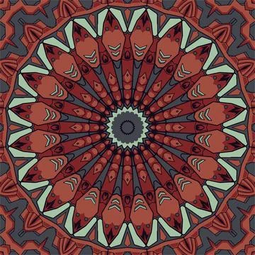 Abstract ethnic vintage seamless pattern tribal background Stock Illustration
