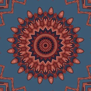 Abstract ethnic vintage seamless pattern tribal background Stock Illustration