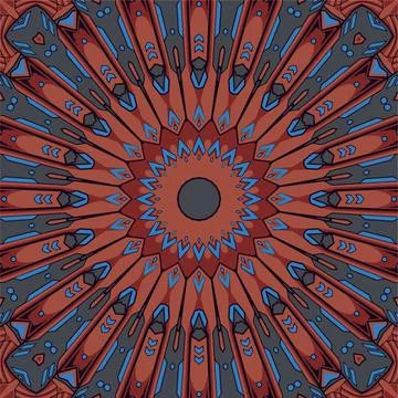 Abstract ethnic vintage seamless pattern tribal background Stock Illustration