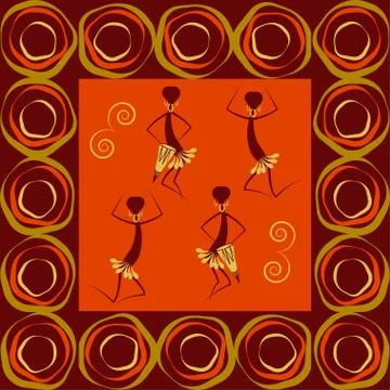 Abstract ethno pattern Stock Illustration