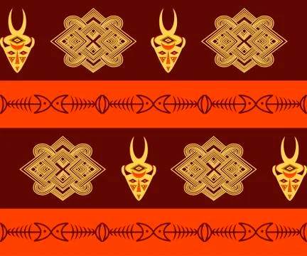 Abstract ethno pattern Stock Illustration