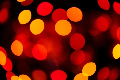 Abstract evening multiple lights on new year night Stock Photos