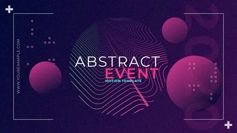 Abstract Event Title Stock After Effects