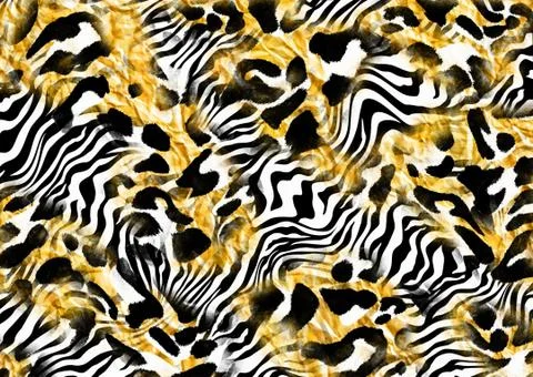 Abstract exotic leopard skin texture Stock Illustration