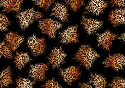 Abstract exotic leopard skin texture Stock Illustration