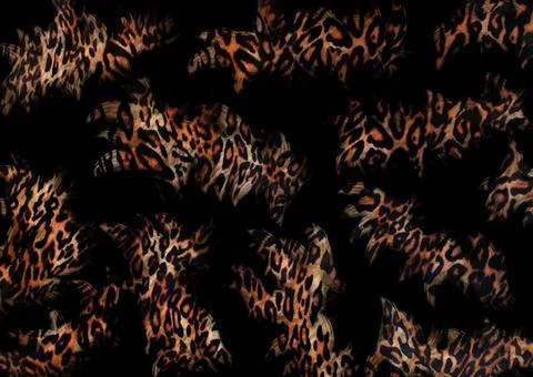 Abstract exotic leopard skin texture Stock Illustration