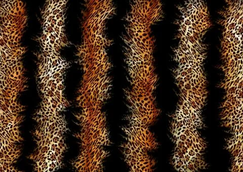 Abstract exotic leopard skin texture Stock Illustration
