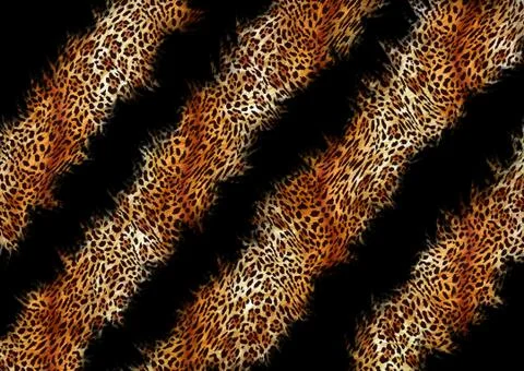 Abstract exotic leopard skin texture Stock Illustration