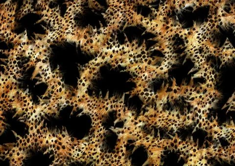 Abstract exotic leopard skin texture Stock Illustration