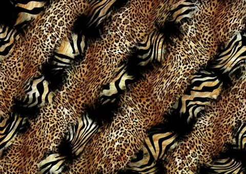 Abstract exotic leopard skin texture Stock Illustration