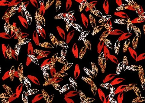 Abstract exotic leopard skin texture Stock Illustration