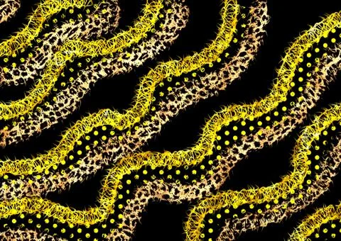 Abstract exotic leopard skin texture Stock Illustration