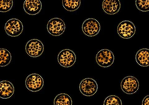 Abstract exotic leopard skin texture Stock Illustration