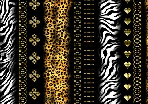 Abstract exotic leopard skin texture Stock Illustration