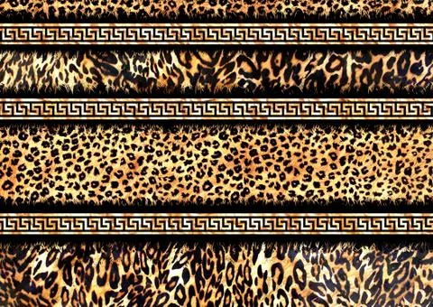 Abstract exotic leopard skin texture Stock Illustration
