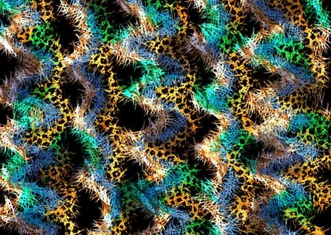 Abstract exotic leopard skin texture Stock Illustration
