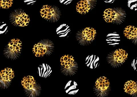 Abstract exotic leopard skin texture Illustrazione stock