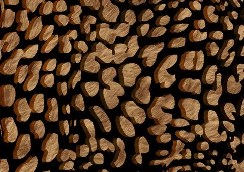 Abstract exotic leopard skin texture Stock Illustration