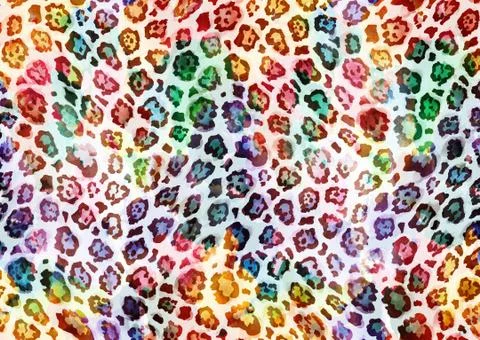 Abstract exotic leopard skin texture Stock Illustration
