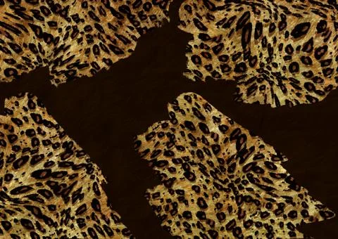 Abstract exotic leopard skin texture Stock Illustration
