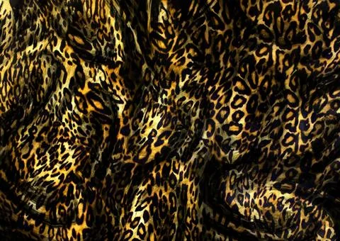 Abstract exotic leopard skin texture Stock Illustration