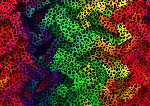 Abstract exotic leopard skin texture Stock Illustration