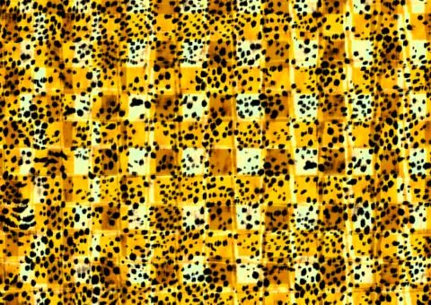 Abstract exotic leopard skin texture Stock Illustration