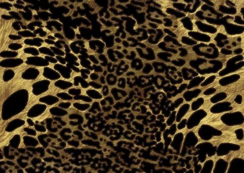 Abstract exotic leopard skin texture Stock Illustration