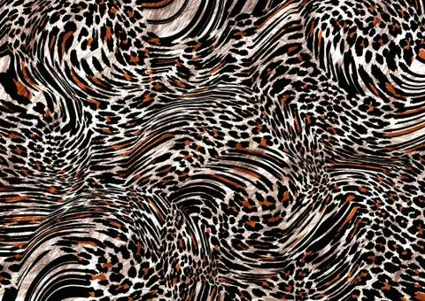 Abstract exotic leopard skin texture Stock Illustration