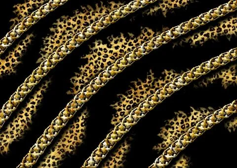 Abstract exotic leopard skin texture Stock Illustration